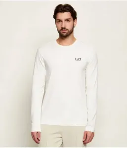 Лонгслив slim fit Ea7, кремовый