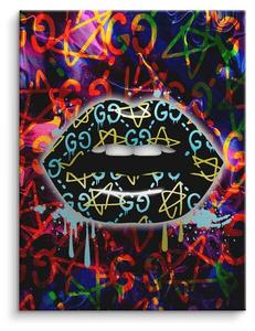 Картина на холсте ArtMind Moderne Lippen, многоцветный