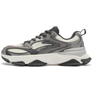 QIAODAN Мужские повседневные кроссовки с мягкой амортизацией, дышащие, с низким верхом, белые, серебристые