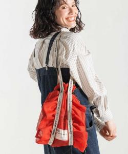 Театральная продукция BROWN / Сумка для обуви с сетчатыми оборками на заказ, 25SS