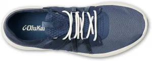 Мужские кроссовки OLUKAI Holo для отдыха и спорта, легкая и дышащая сетчатая обувь с прерывистой пяткой, комфорт и поддержка на целый день, индиго/белый