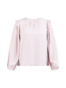 Женская классическая блузка с длинным рукавом в лиловом цвете Usha