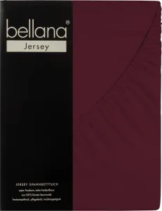 Простыня на резинке Bellana Jersey 180-200 x 200 см бордо 120 г/м², 100% хлопок Traumschloss