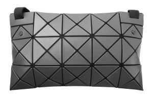 Матовая маленькая квадратная сумка через плечо унисекс угольно-серая ISSEY MIYAKE