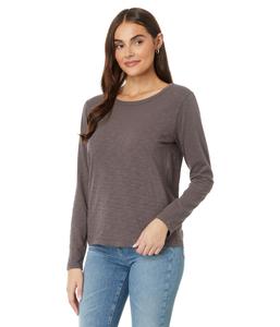 Футболка Mod-o-doc Long Sleeve Crew Neck Favorite Tee, Dark Pewter