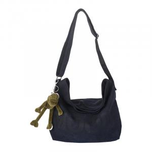 Холщовая сумка через плечо, мужская черная/кофейная ALNI BITTON