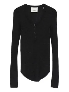 Топ с пуговицами спереди Isabel Marant, серый