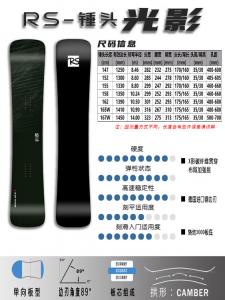 Yi Man Сноуборд RS Hammer Head Light And Shadow, жесткость 9, 136 см, с креплениями