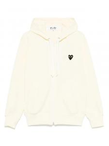 Худи на молнии с принтом Comme Des Garçons Play, нейтральный