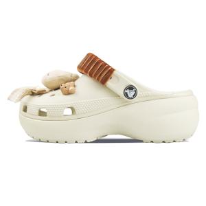 Crocs Классические платформенные клоги для женщин экрю, цвет Ecru
