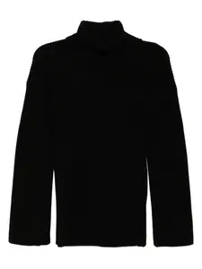 Толстовка с разрезами на рукавах TOTEME, черный