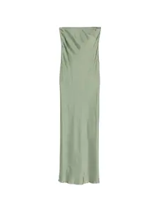 Макси-платье без бретелек Forte Forte, зеленый