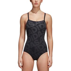 Слитный купальник женский черный Adidas