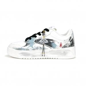 Расслабленные износостойкие и легкие низкие кроссовки для скейтбординга unisex ANTA, серо-голубой