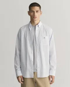 Рубашка с длинными рукавами "REG POPLIN STRIPE SHIRT" Gant, голубой