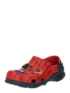 Crocs Flats 'Team SpiderMan' в красном цвете