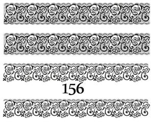 Водные наклейки для ногтей - №156, inna