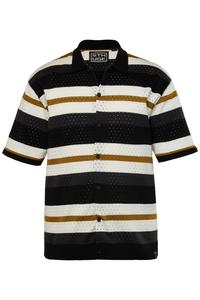 Рубашка на пуговицах классического кроя STHUGE, Black