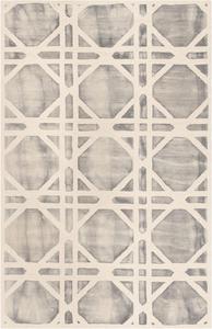 Ковер SAFAVIEH, 153 x 244 см, Dip Dye Collection Ivory/Grey DDY721F ручной работы геометрический акварельный премиум шерсть для гостиной столовой спальни