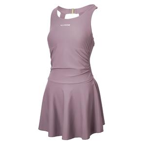 Женский цельный купальник с юбкой Li Ning, nude коричневый