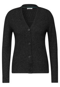 Вязаный кардиган CECIL, пятнистый черный
