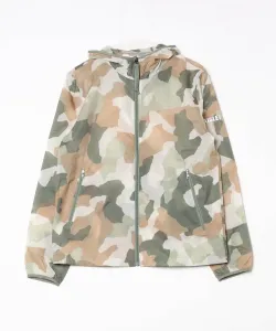 Водоотталкивающая, легкая, компактная парка с капюшоном и принтом.