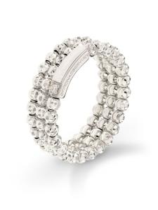 Кольцо из белого золота с бриллиантами Officina Bernardi, серебряный