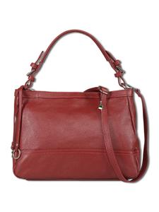 Сумка через плечо Florence, кожа, темно-красный, около 38 см Florence