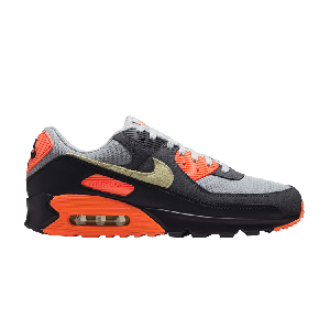 Кроссовки Nike Air Max 90 'Smoke Grey Hyper Crimson', серый