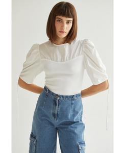 Женский топ Rubi Mixed Media CRESCENT, White