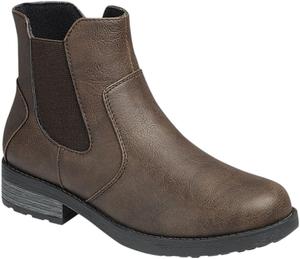 Женские короткие ботинки Forever Link Chelsea с низким каблуком и массивной подошвой, Brown