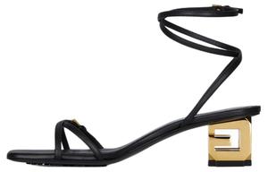 Кожаные сандалии G Cube Givenchy, черный