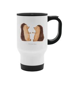 Mr. & Mrs. Panda Кружка из нержавеющей стали "Любовь ежика без слов" белого цвета