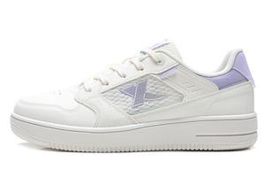 XTEP Женские скейтерские кеды низкие Sail White/Snow Cyan Purple, цвет Sail White/Snow Cyan Purple
