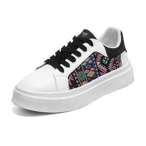 NANJIREN Амортизирующие износостойкие низкие скейтерские кроссовки мужские - белый черный, цвет White Black