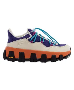 Фиолетовые вязаные кроссовки в походном стиле P448, мультиколор