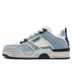 Dickies Низкие противоскользящие кроссовки для скейтбординга, мужские, белые, синие