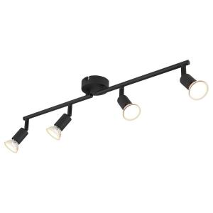 Потолочный светильник Globo Lighting Matrix, утюг - 4-х ламповый - черный