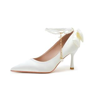 Feo Dvke Тонкие каблуки на шпильке 7 см женский подарочный набор - абрикосовый [Голубой подарочный набор Love] + подарок, цвет Apricot[Blue Love Gift Box Set]+Giveaway