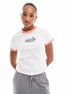 Футболка Columbia Rolling Bend с графическим принтом белого цвета