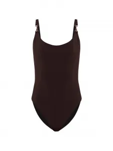 Купальник с кольцом Tory Burch, коричневый