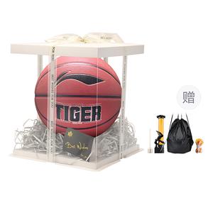 LINING Баскетбольный мяч PU 20K Collection red brown размер 7 для тренировок и соревнований unisex