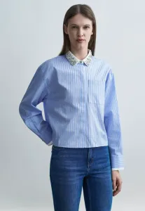 Голубая блузка на пуговицах Maje, Blue Sky