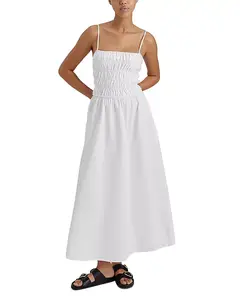 Платье миди "Дельта" Solid & Striped, белый