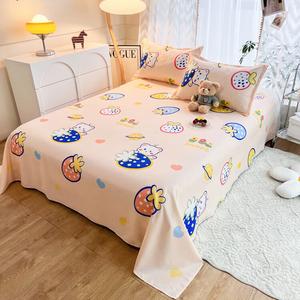 Yalu Простыня 150х230 см, дизайн Strawberry Bear, фланель