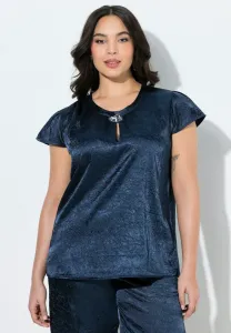 Блузка alinie brosche rundhals cupärmel Ulla Popken, Marine