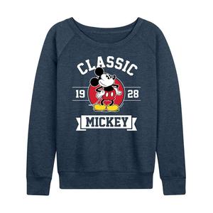 Классический женский легкий свитшот из френч-терри Disney's Mickey Mouse 1928 года, цвет Heather Blue