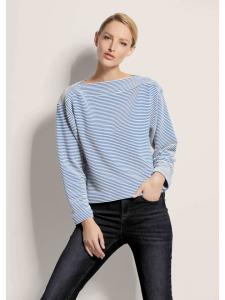 MADELEINE Полосатая рубашка королевского синего/бежевого цвета