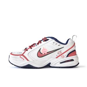 Nike Низкие, износостойкие, массивные, унисекс, кроссовки Air Monarch 4 Mist Small Flower с противоскользящим эффектом, красные