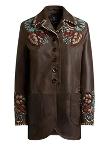 Куртка с вышитым узором пейсли ETRO, коричневый